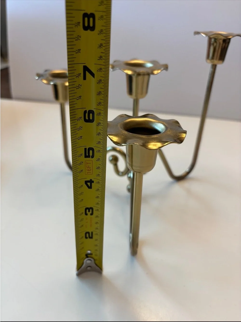 Gold Tone 4 Tiered candle holders
